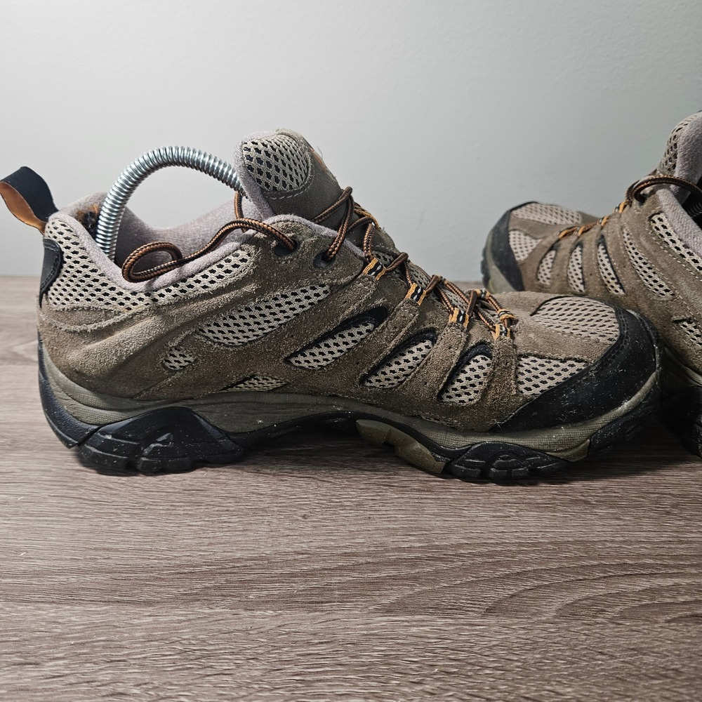 Merrell Moab Ventilator Mens Hiking Shoes Walnut Brown Suede J86595 Size 12 - Picture 6 of 10